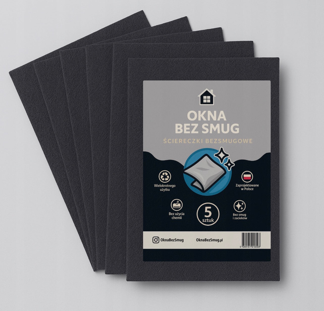 10 sztuk Magiczna Ściereczka z Mikrofibry 30x40 cm – Bez Smug i Zacieków